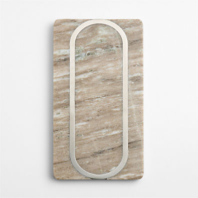 View Tuscan Kitchen Marble "O" Monogram Serving Board details
