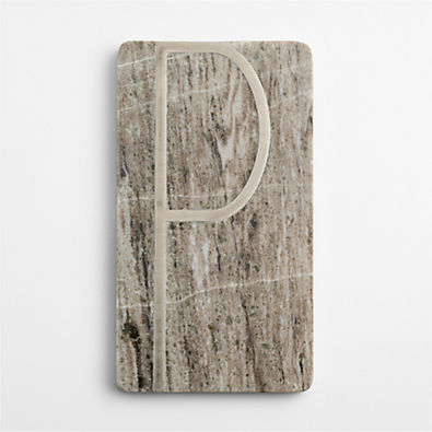 View Tuscan Kitchen Marble "P" Monogram Serving Board details