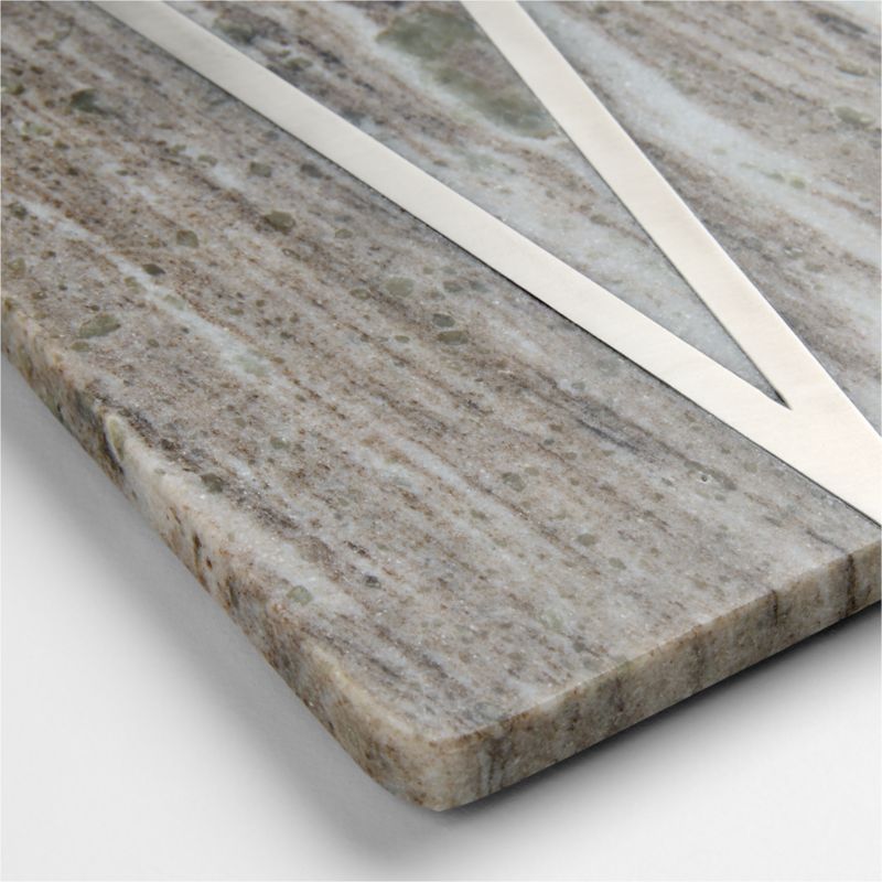 Tuscan Kitchen Marble "V" Monogram Serving Board - image 2 of 3