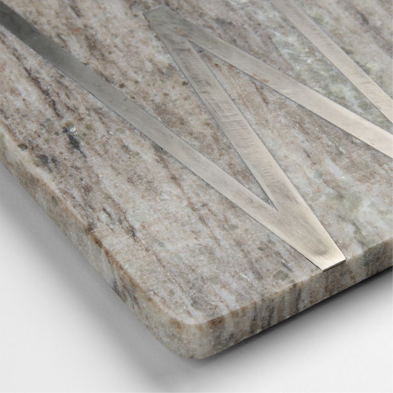 Tuscan Kitchen Marble "W" Monogram Serving Board - image 2 of 3