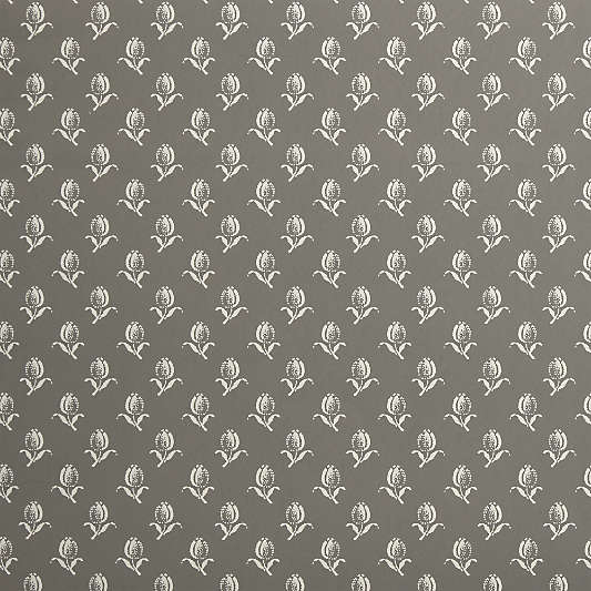 Tuscany Burnt Green Petite Tulip Wallpaper