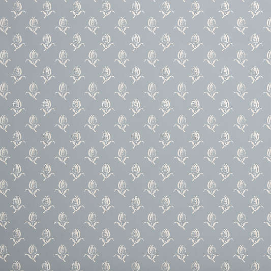 Tuscany Mist Blue Petite Tulip Wallpaper