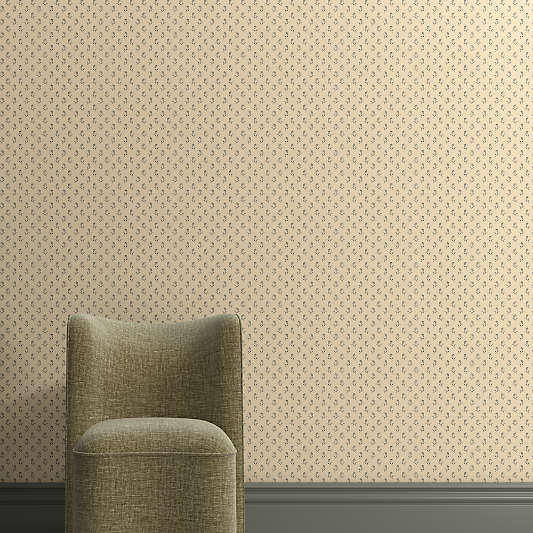 Tuscany Burnt Green Petite Tulip Wallpaper