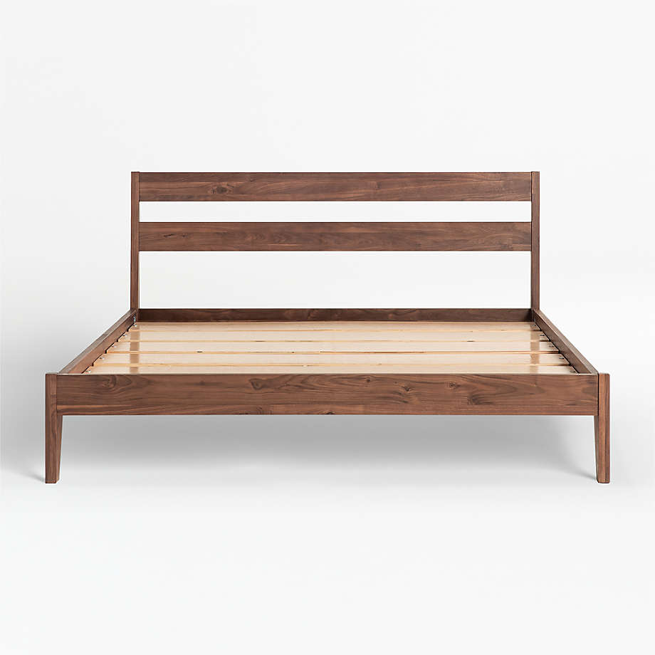 Tuft &amp; Needle California King Solid Walnut Bed | Crate &amp; Barrel