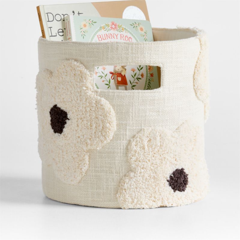 Tufted Daisy Shelf Storage Bin - image 0 of 4