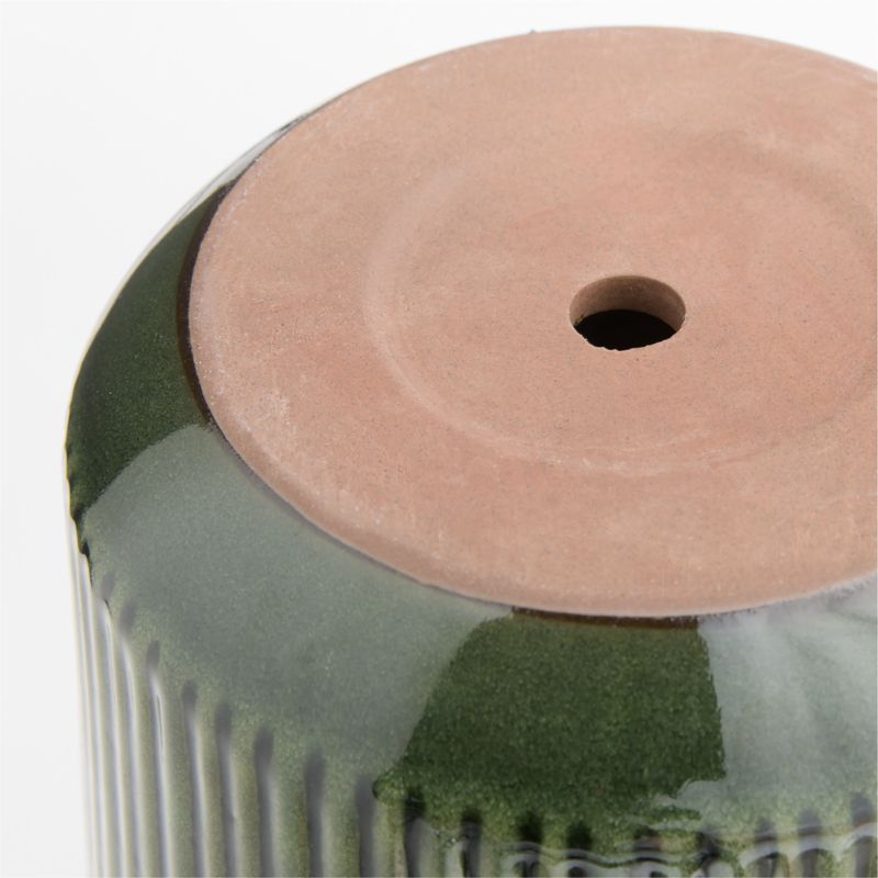 Tulu 6.25" x 6.50" Green Indoor/Outdoor Ceramic Planter - image 4 of 5