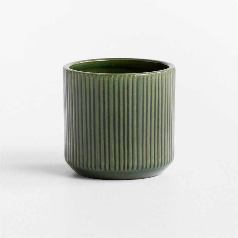 Tulu 6.25" x 6.50" Green Indoor/Outdoor Ceramic Planter - image 3 of 5
