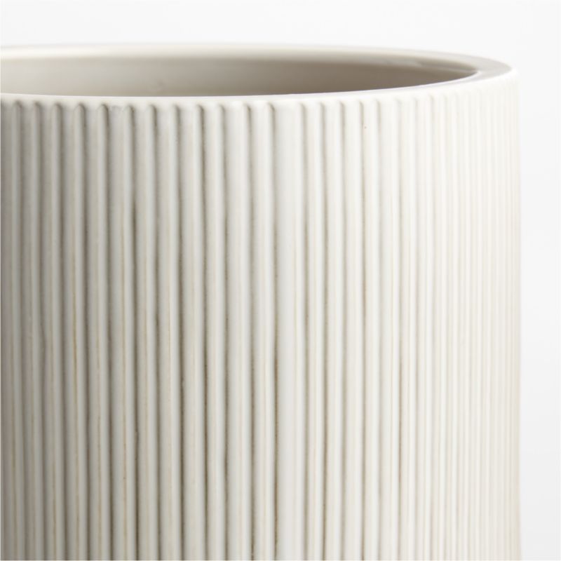 Tulu 11.02" x 12.60" White Indoor/Outdoor Ceramic Planter - image 2 of 6