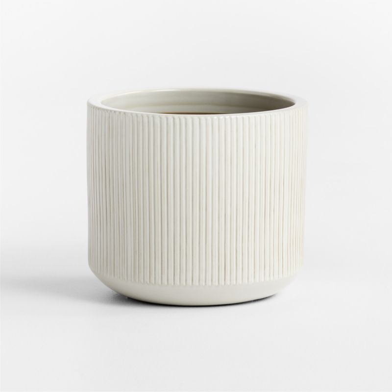 Tulu 11.02" x 12.60" White Indoor/Outdoor Ceramic Planter - image 4 of 6