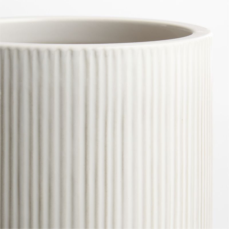 Tulu 9.05" x 9.05" White Indoor/Outdoor Ceramic Planter - image 2 of 6