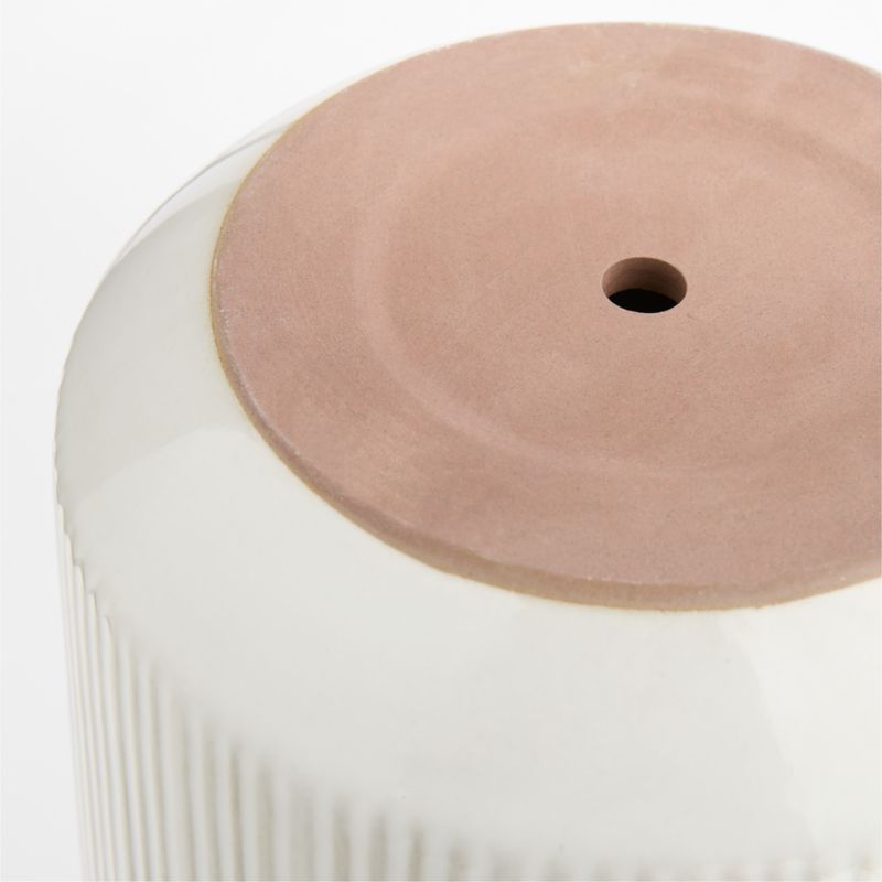 Tulu 9.05" x 9.05" White Indoor/Outdoor Ceramic Planter - image 4 of 6