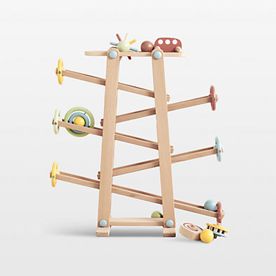 View Wonder & Wise by Asweets Wooden Toddler Tumble Track Activity Toy details