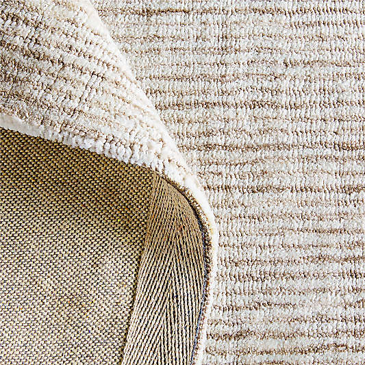 Turin Striped Light Grey Rug Swatch 12"x18"