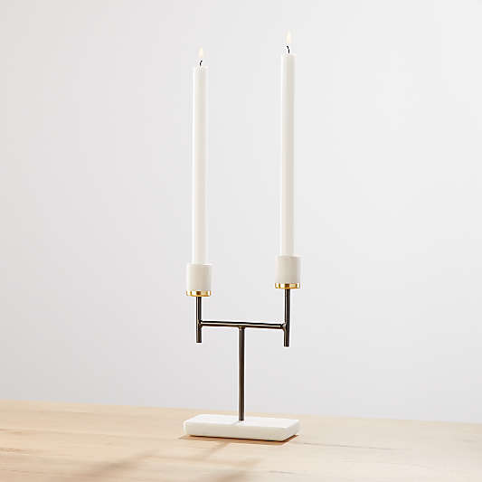 Turin 2-Arm Taper Candle Holder