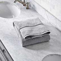 Organic Turkish Cotton Grey Bath Towel + Reviews | Crate & Barrel