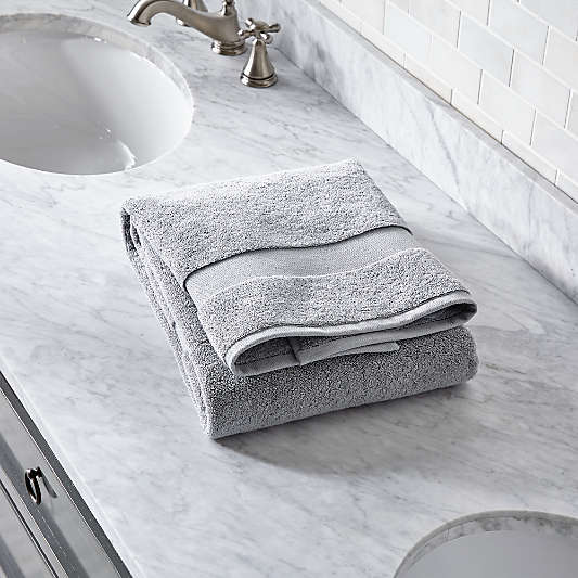 Grey Bath Towels Crate & Barrel