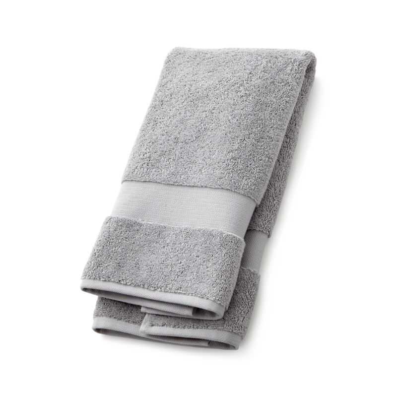 Organic Turkish Cotton Grey Hand Towel - image 6 of 8