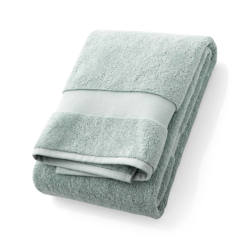 Organic Turkish Cotton Spa Blue Bath Towel - image 6 of 8