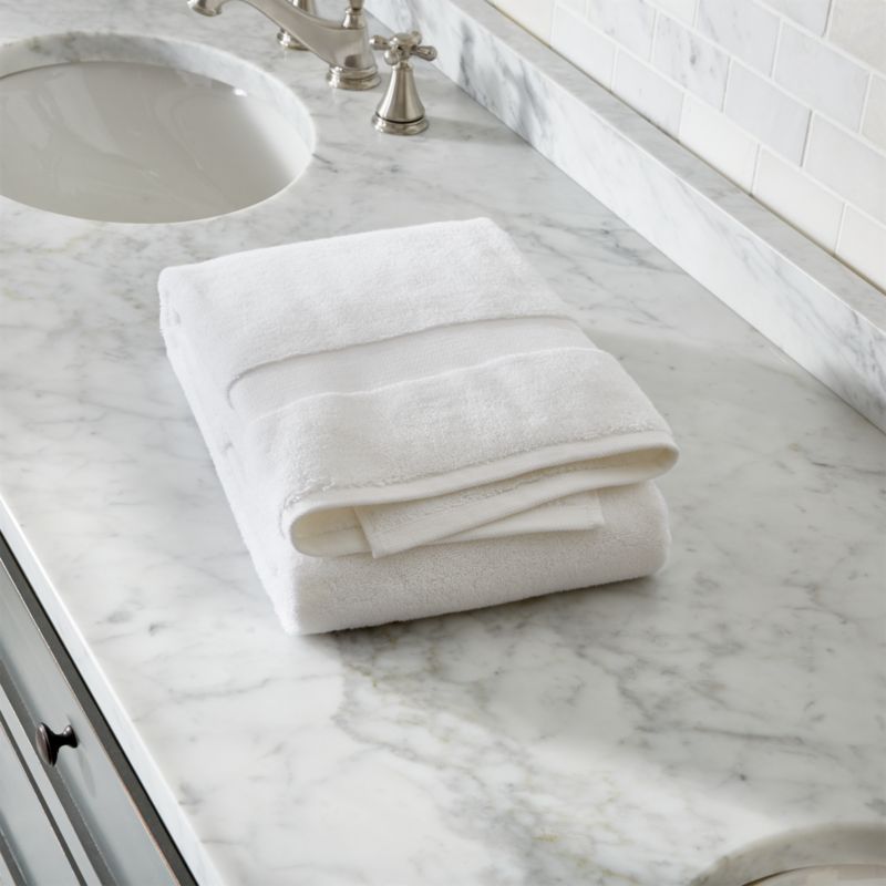 Kalani Organic Cotton White Bath Towel + Reviews