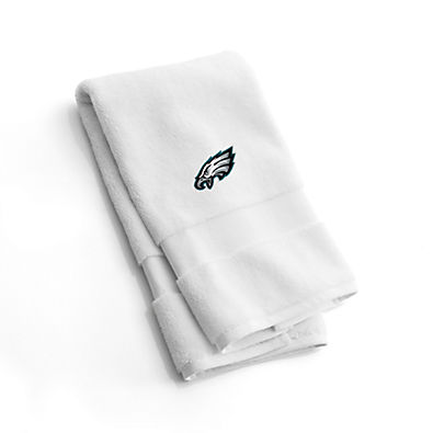 View NFL Philadelphia Eagles Organic Turkish Cotton White Hand Towels, Set of 2 details