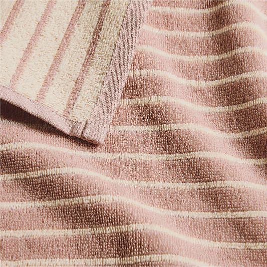 Turkish 100% Organic Cotton Breton Stripe Fair Lilac Kids Set of 3 Towels