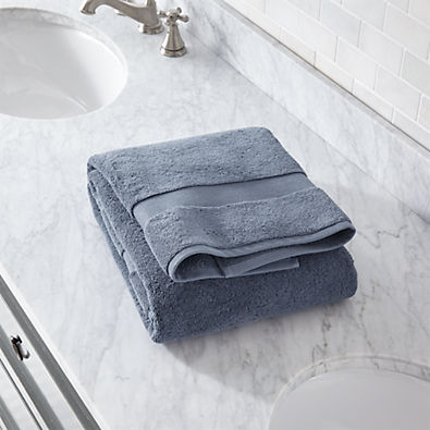 View Organic Turkish Cotton Evening Blue Bath Towel details