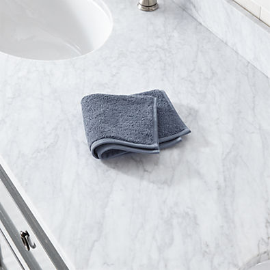 View Organic Turkish Cotton Evening Blue Washcloth details