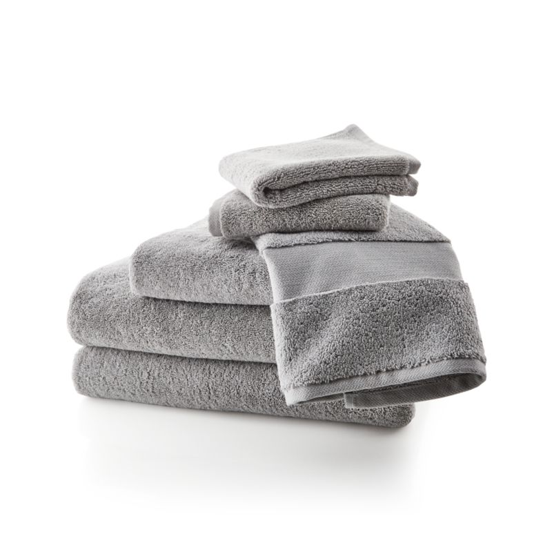 Grey towel set sale