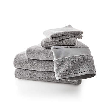 Organic Cedros Grey Hammam Hand Towel + Reviews