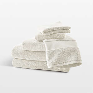 Crate and Barrel Antimicrobial Organic Cotton Bath Towel - Bright White