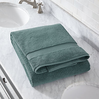 View Organic Turkish Cotton Ocean Blue Bath Sheet details