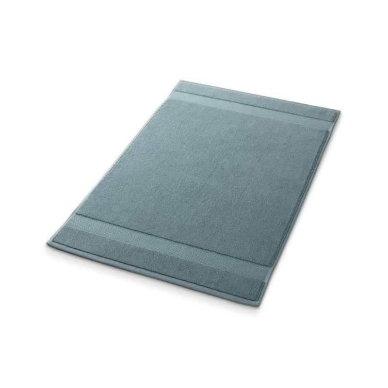 Organic Cotton Turkish Bath Mat Ocean Blue - image 1 of 2