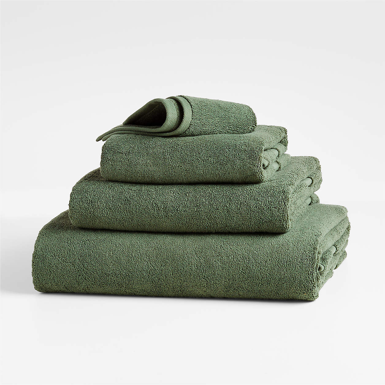 Organic 800Gram Duck Green Turkish Bath Towels Crate & Barrel