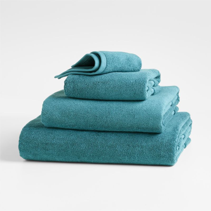 Organic 800-Gram Teal Turkish Bath Towel - image 1 of 6