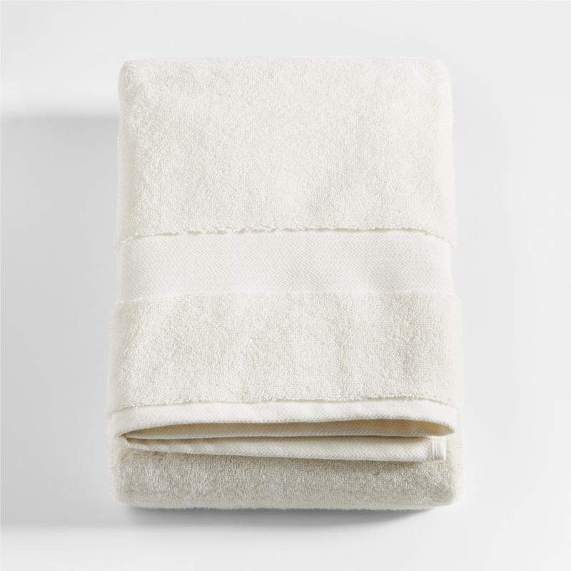 Organic Turkish Cotton Ivory Bath Towel