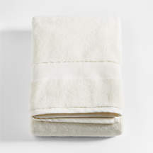 Organic 800-Gram Ivory Turkish Cotton Bath Towel + Reviews | Crate & Barrel