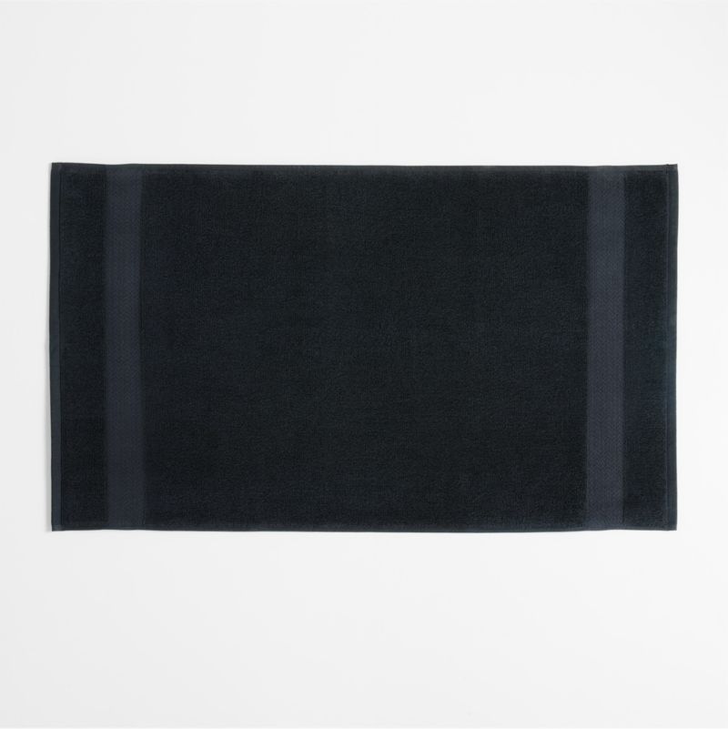 Organic Turkish Midnight Blue Cotton Bath Mat 20"x34"