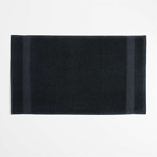 Organic Turkish Midnight Blue Cotton Bath Mat 20"x34"