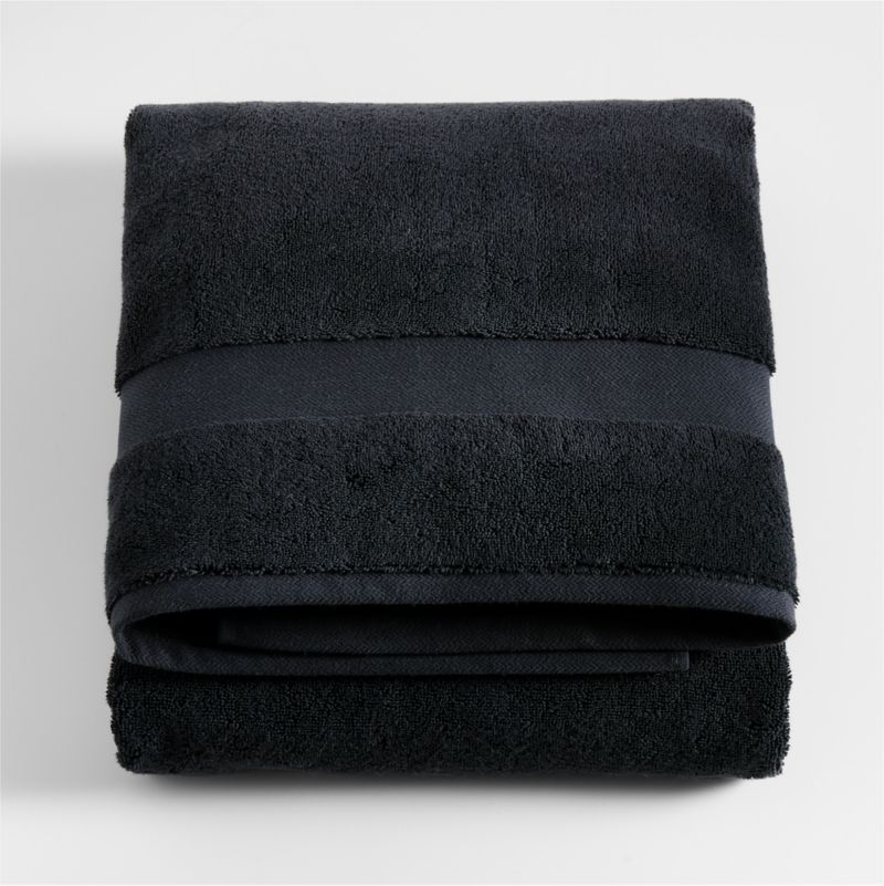 Organic Turkish Midnight Blue Cotton Bath Sheet