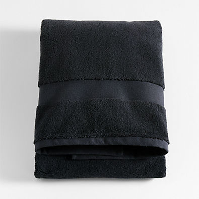 View Organic Turkish Midnight Blue Cotton Bath Towel details