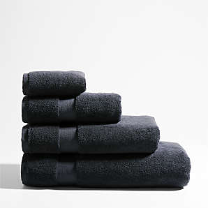 Darcelle 6 Piece Turkish Cotton Towel Set Charlton Home Color: Coal Black