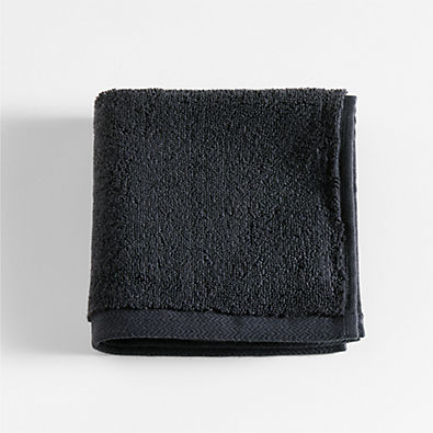 View Organic Turkish Midnight Blue Cotton Wash Cloth details