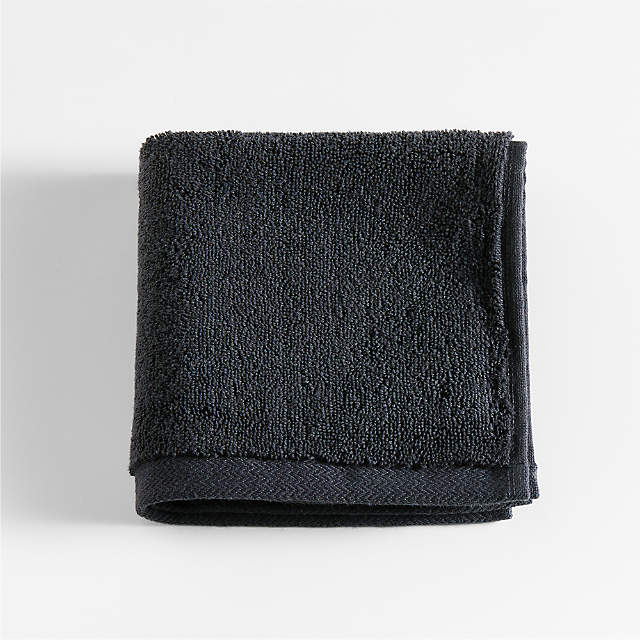 Black Microfiber Cleaning Cloths, Washcloths and Hand Towels for Bath or  Kitchen 