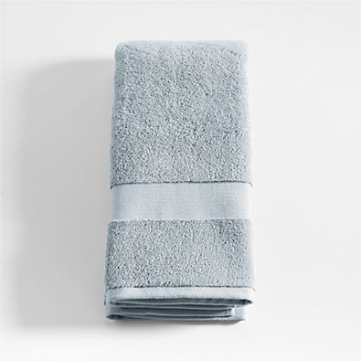 View Organic Turkish Cotton Mist Blue Hand Towel details