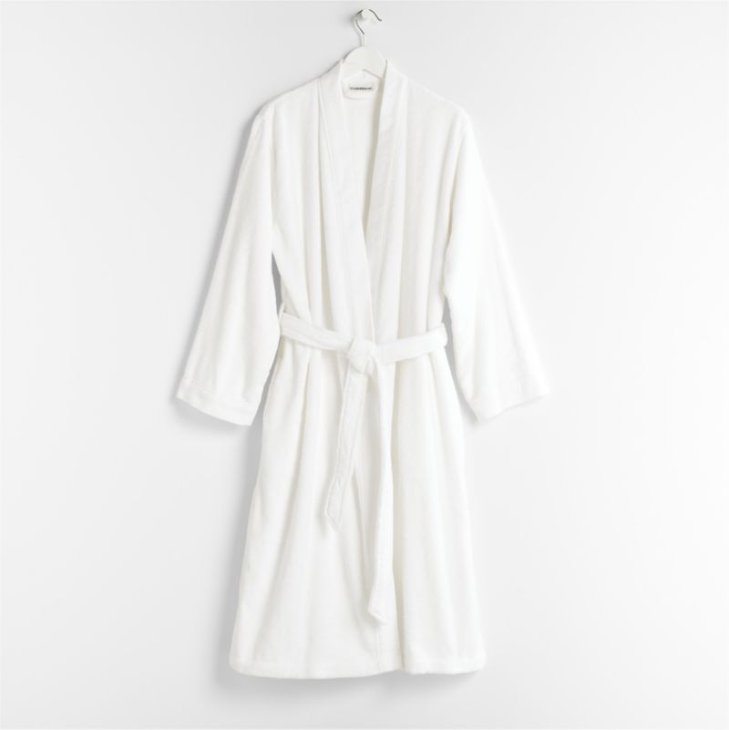 Organic Turkish Crisp White Cotton Bath Robe