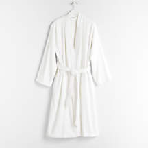 Organic Turkish Cotton Crisp White Bath Robe S/M personalized