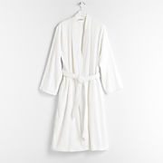 Large/Extra-Large Plush Faux Fur Calm Beige Bath Robe