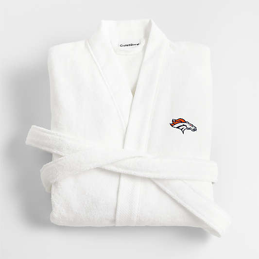 NFL Green Bay Packers Organic Turkish Cotton Crisp White Bath Robe L/XL