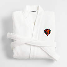 NFL Chicago Bears Organic Turkish Cotton Crisp White Bath Robe S/M ...