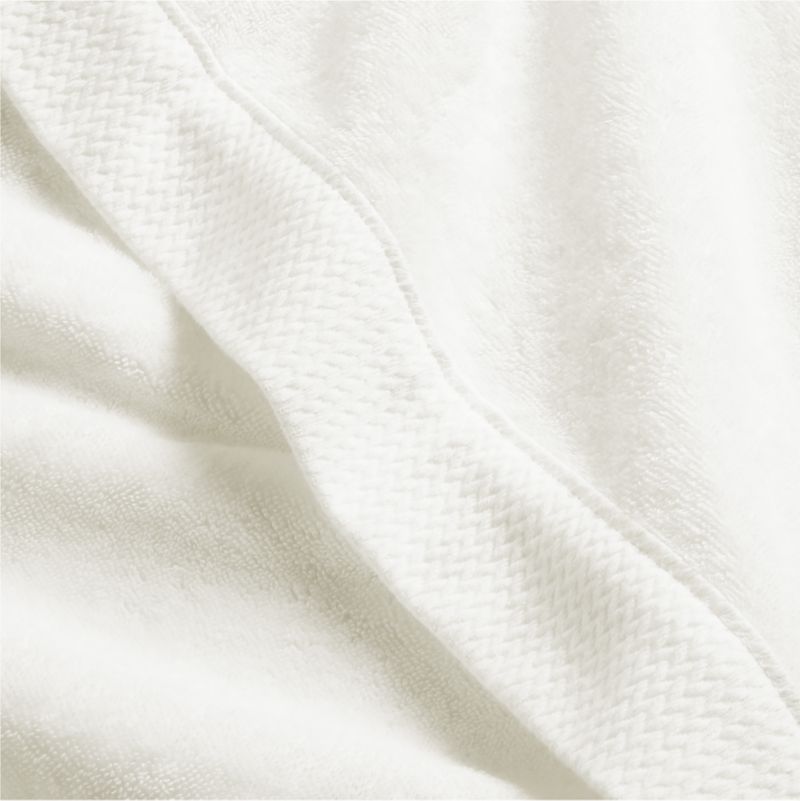 Organic White Turkish Cotton Hooded Bathrobe